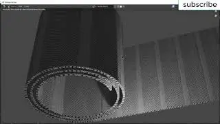 carpet winding animation in blender