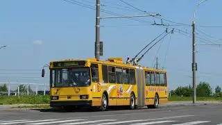 Минск.Поездка в троллейбусе БКМ-213,борт.3413,марш.52 (16.04.2013)