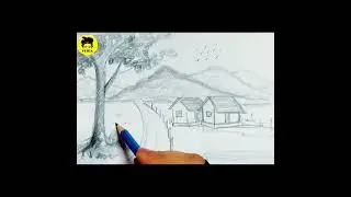How To Draw Easy Scenery | How to Draw #art #draw #drawing #drawingtutorial #youtubeshorts #shorts
