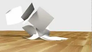 Flying papers - Cinema 4D