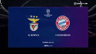 SL BENFICA VS BAYERN MUENCHEN | UEFA CHAMPIONS LEAGUE | PES 2017 PATCH SEASON 2022 | FULL HD GAMEPLY