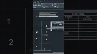 How to Create an Area table in AutoCAD?