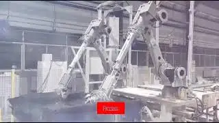 Станция робота гидрорезки сидящего типа Марка Yaskawa