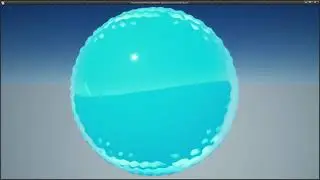 Water planet wireframe with 3 different waves