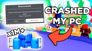 I Broke My Game In Pls donate my killing my self 1m+ times
