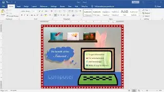 Microsoft word tutorial |How to Insert a Transparent Image Background With a Frame in Word