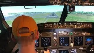 #swiss001landing Norwegian Airlines 737-800 Simulator Landing #aslanding