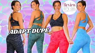 GYMSHARK ADAPT DUPE Seamless set Try on Haul 