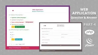 Part 4 - Question and Answer Web Application in PHP | Single Select Multiple Choice Question