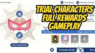 [Part 2] Trial of Valor Full Rewards Gameplay Using Trial Characters Only | Genshin Impact On Mobile