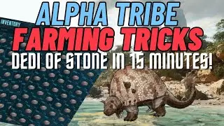 How To Farm A Dedi Of Stone In 15 Minutes! Alpha Tribe Farming Tricks! - Ark Ascended Small Tribes