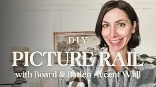 How to install a picture rail with board and batten
