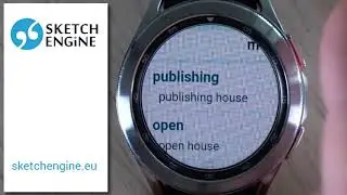 Sketch Engine on smartwatch