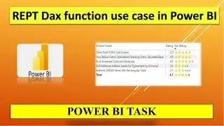 Creating Rating in Stars by using REPT Dax function in power BI || Power BI Tasks 2023 ||