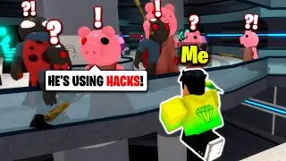 Teaching 100 Players How To HACK in Piggy Book 2.. (Roblox)