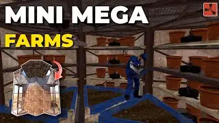 RUST - TINY MEGA Farms (Planter Pot Update) + Solo Farm Base