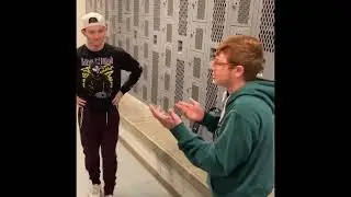 Crazy rap battle in school bathroom!!
