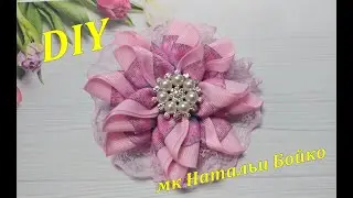 Милый бантик из репсовой ленты. мк Натальи Бойко