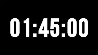 1 Hour 45 Minute Timer with Alarm (Countdown)