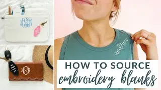 How to Start an Embroidery Business on Etsy | Sourcing Product and Product Workflow