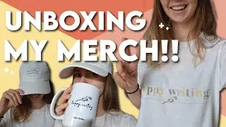 Unboxing MY OWN MERCH | Unboxing merch video