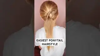 EASIEST PONYTAIL HAIRSTYLE | Audrey and Victoria #hairtutorial