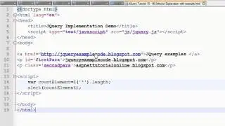 JQuery Tutorial 15 - All Selector Explanation with example