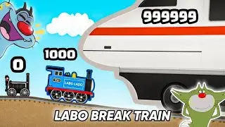 OGGY EVOLVING A TRAIN TO MAX LEVEL IN LABO BRICK TRAIN GAME | WITH JACK | OGGY GAME