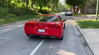 2012 C6 with Full Corsa Exhaust Light Acceleration