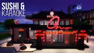 SUSHI & KARAOKE BAR - Sims 4 | House Build