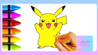 Cómo Dibujar a Pikachu de Pokémon fácil y rápido.