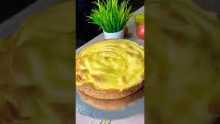 Обалденный Пирог с Яблоками и Заварным Кремом -торт, который запекается сразу с кремом 😍😋