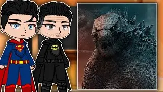 Justice League React To Godzilla | Godzilla x Kong | Gacha react
