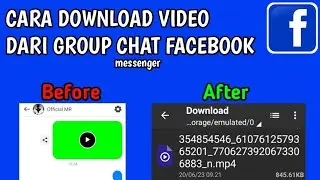 Cara Download Video Di Group Chat Facebook