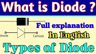 What is diode ? Forward and Reverse Biased diode | Diode Types, Application and symbol | In English