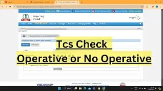 tcs check operative or no operative