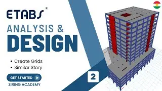 2-Create Grid and Similar Storey | ETABS Course 1