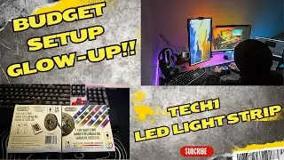 Budget LED Setup Glow-Up! : Tech1 LED Light Strip 💡✨