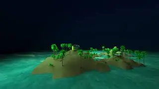 3d island  design autodesk maya 2017/ adobe after effect