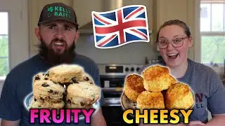 AMERICANS Try to Make Traditional British SCONES!  *it’s a biscuit*
