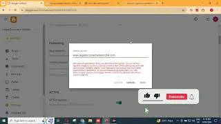 Blogger Custom Domain Add Problem Fix We have not been able to verify your authority to this domain