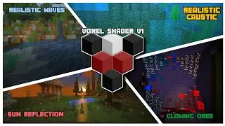 Mcpe Voxel Shader Released! | Realistic Water Waves,Sun Reflection, Mettalic Reflection,Glowing Ores