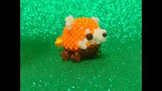 Амигуруми красная панда из бисера 🐼❤️