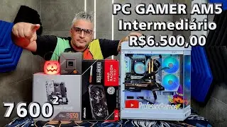 Montando um PC GAMER Intermediário AM5 !!! Full AMD Ryzen 7600 + RX 7600 + B650m wifi