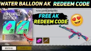 Free Water Balloon Ak Redeem Code Today Tamil||TGW