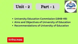 B.ed 4th semester  / University Education commission (1948-49).