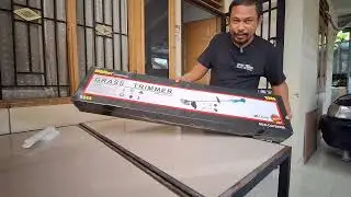 Unboxing Mesin Potong Rumput Bertenaga Baterai