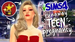 we made it to the STARLIGHT ACCOLADES!! || Sims 4 Pregnant Teen Runaway Challenge #6