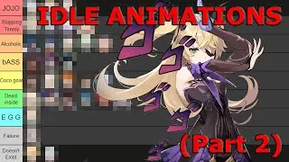 Genshin Impact Tier List... But it's Based on IDLE ANIMATIONS (Part 2: 5 Stars)
