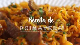 Receita de Macarrão com tiras de Carne e Molho Cheddar